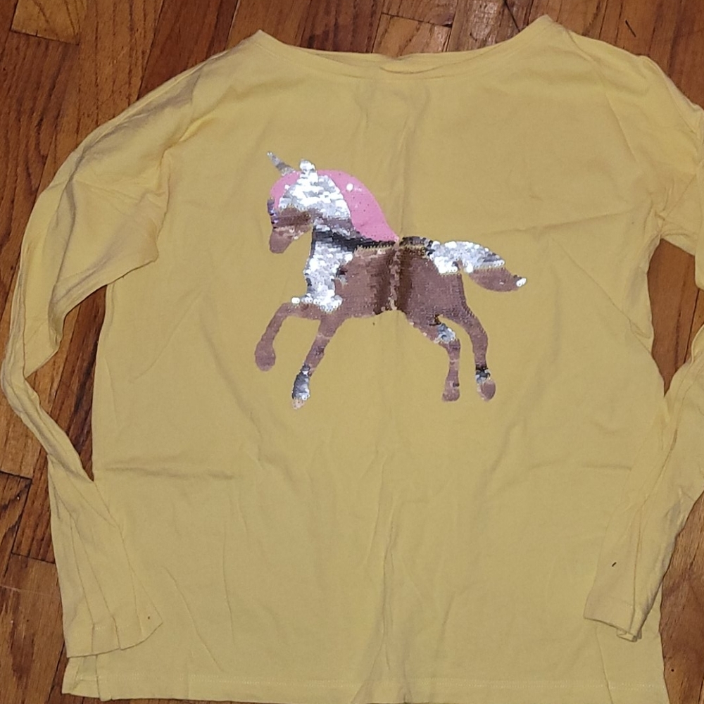 GAP kids Yellow long-slweved T-shirt